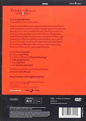 La fanciulla del West (DVD) - DVD di Placido Domingo,Juan Pons,Mara Zampieri,Giacomo Puccini,Lorin Maazel - 2