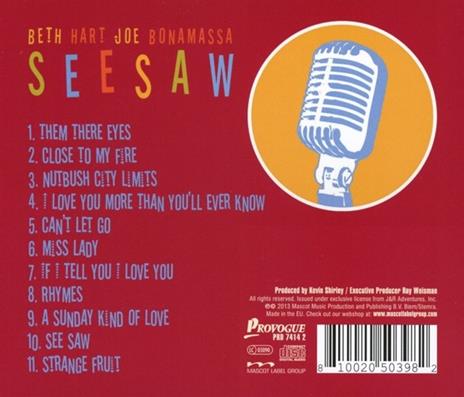 Seesaw (Reissue) - CD Audio di Joe Bonamassa,Beth Hart - 2