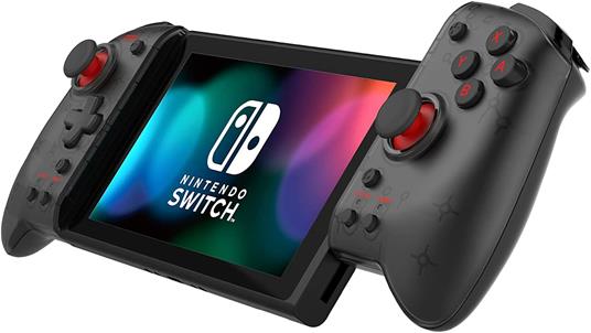 HORI Set Split Pad Pro Controller Ergonomico (Nero) per Modalità Portatile con Adattatore Cablato - Ufficiale Nintendo - - Nintendo Switch - 3