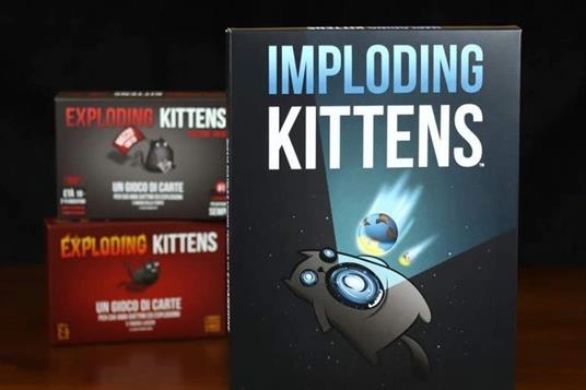 Exploding Kittens - Imploding Kittens. Esp. - ITA. Gioco da tavolo - Asmodee  - Exploding Kittens - Giochi di ruolo e strategia - Giocattoli