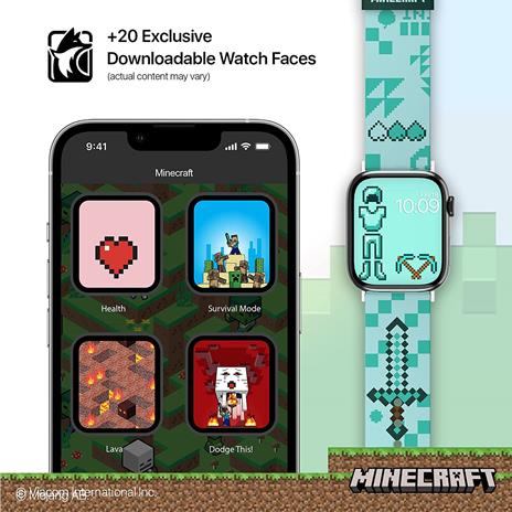 Minecraft Iconic Cinturino per Smartwatch Moby Fox - 6
