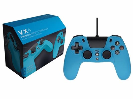 Gioteck VX4 Blu USB Gamepad Analogico/Digitale PC, PlayStation 4 - 4