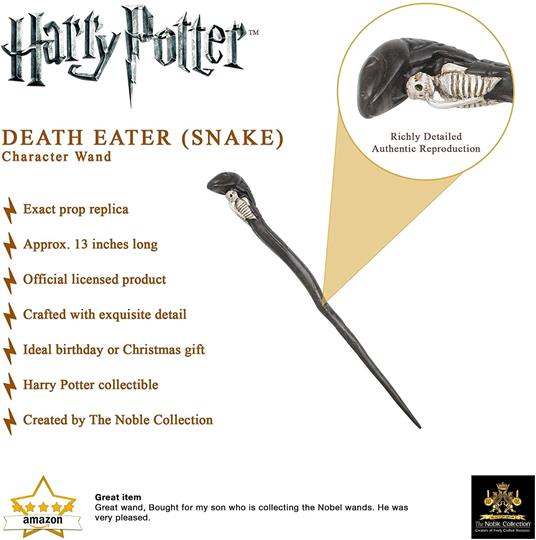 Harry Potter: Bacchetta Magica dei Mangiamorte (Serpente) - Noble  Collection - TV & Movies - Giocattoli | IBS