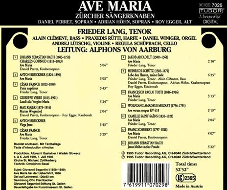 Ave Maria - CD Audio di Johann Sebastian Bach,Anton Bruckner,Charles Gounod,Camille Saint-Saëns - 2