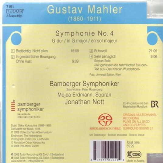 Sinfonia n.4 - SuperAudio CD ibrido di Gustav Mahler - 2