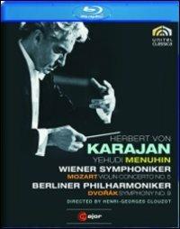 Herbert Von Karajan. Mozart Violin Concerto No. 5. Dvorák Symphony No. 9 (Blu-ray) - Blu-ray di Antonin Dvorak,Wolfgang Amadeus Mozart,Herbert Von Karajan,Yehudi Menuhin,Berliner Philharmoniker