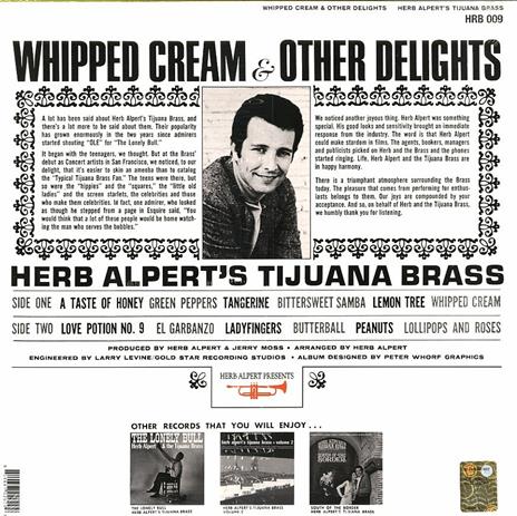 Whipped Cream & Other Delights - Vinile LP di Herb Alpert - 2