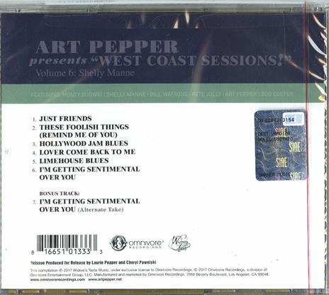 West Coast Session vol.6 - CD Audio di Art Pepper - 2