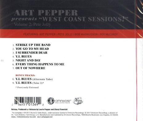 West Coas Session vol.2 - CD Audio di Art Pepper - 2