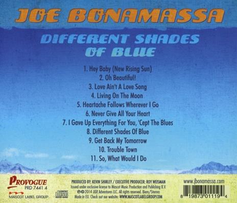 Different Shades of Blue - CD Audio di Joe Bonamassa - 2