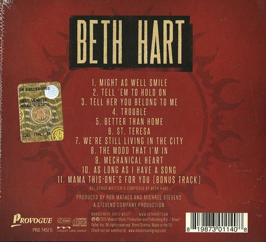 Better Than Home (Deluxe Edition) - CD Audio di Beth Hart - 2