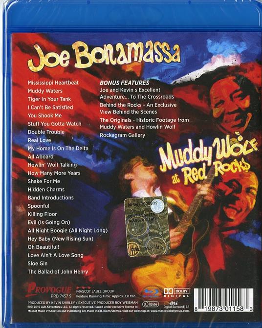 Joe Bonamassa. Muddy Wolf at Red Rocks (Blu-ray) - Joe Bonamassa - CD | IBS