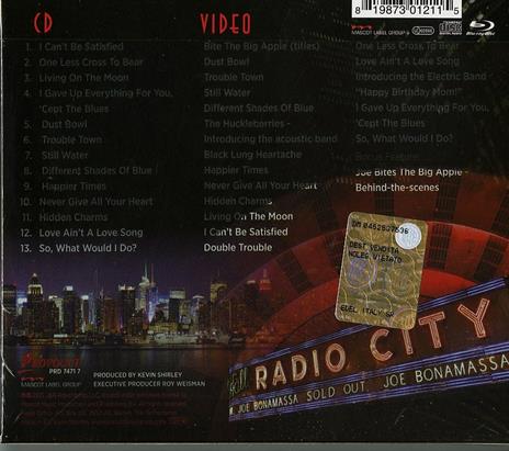 Live at Radio City Music Hall - CD Audio + Blu-ray di Joe Bonamassa - 2