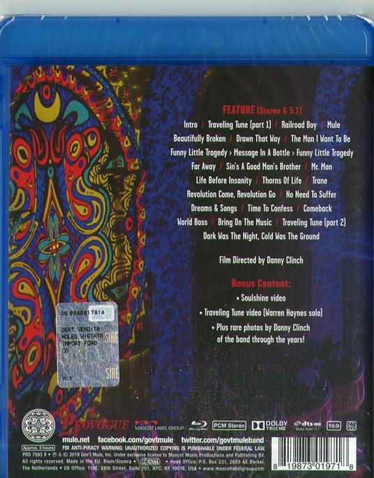 Bring on the Music. Live at the Capitol (Blu-ray) - Blu-ray di Gov't Mule - 2