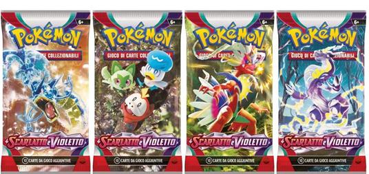 Pokemon scarlatto e violetto busta 10 carte