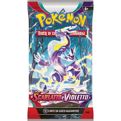 Pokemon - Bustina Singola In Blister Paper Sleeve Scarlatto E Violetto 01