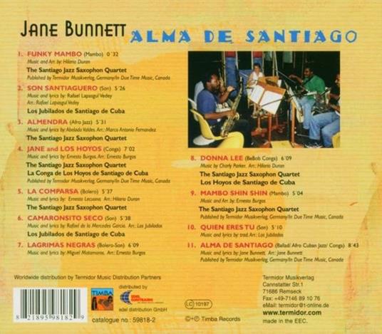 Alma de Santiago - CD Audio di Jane Bunnett - 2