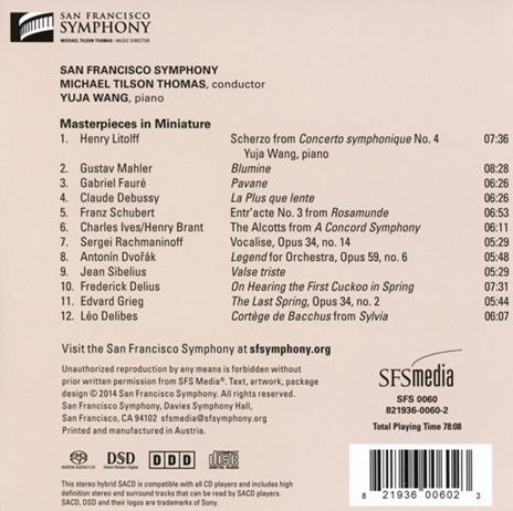 Masterpieces in Miniature - SuperAudio CD ibrido di Michael Tilson Thomas,San Francisco Symphony Orchestra - 2
