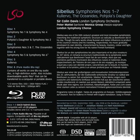 Sinfonie nn.1-7 - Kullervo - La figlia di Pohjola op.49 - The Oceanides op.73 - SuperAudio CD ibrido di Jean Sibelius - 2