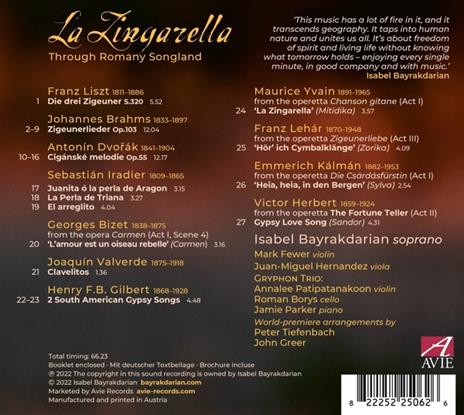 La Zingarella.Through Romany Songland - CD Audio di Isabel Bayrakdarian - 2