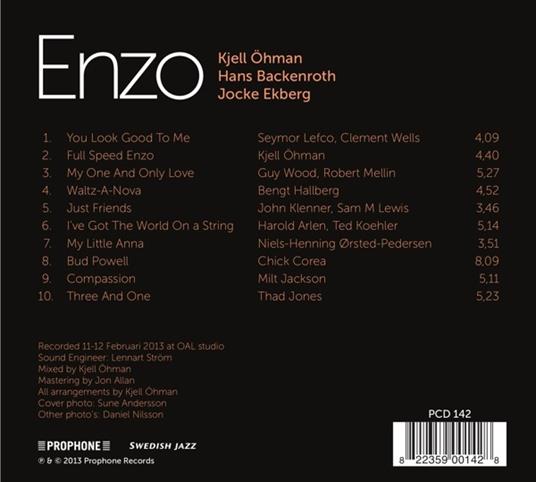 Kjell Ohman Trio - Enzo - CD Audio - 2