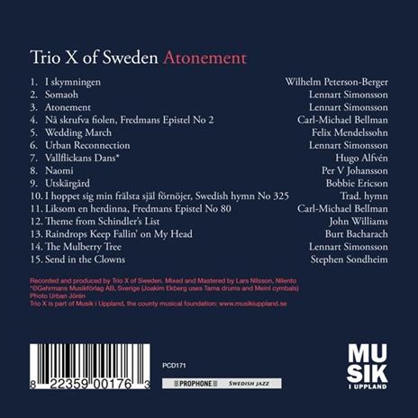 Atonement - CD Audio di Trio X of Sweden - 2