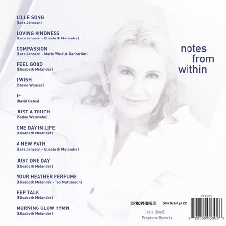 Notes From Within - CD Audio di Elisabeth Melander - 2