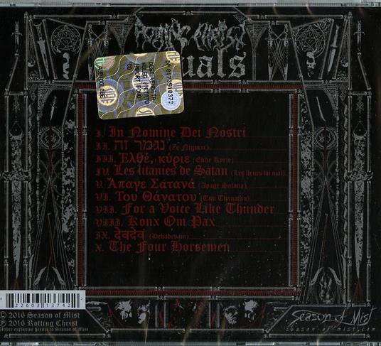 Rituals - CD Audio di Rotting Christ - 2