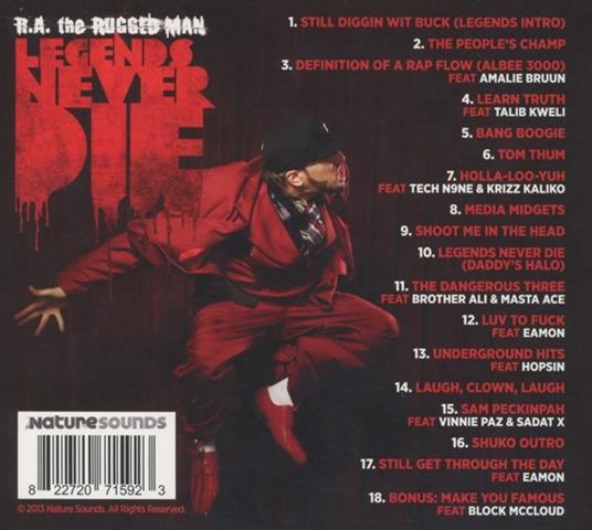 Legends Never Die (Digipack) - CD Audio di R.A. the Rugged Man - 2