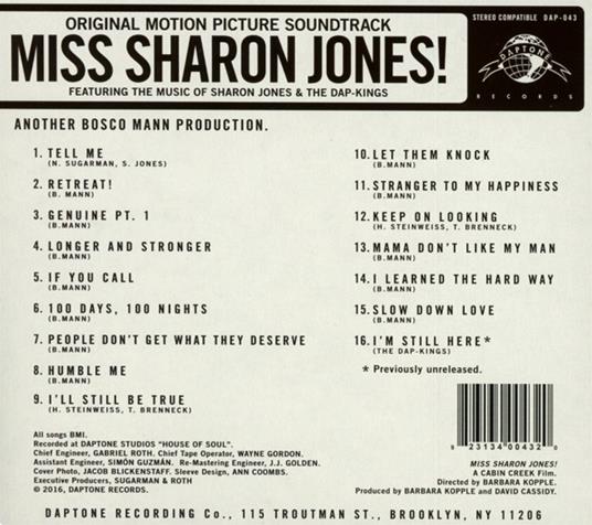 Miss Sharon Jones! (Colonna sonora) (Limited Edition) - CD Audio di Sharon Jones - 2