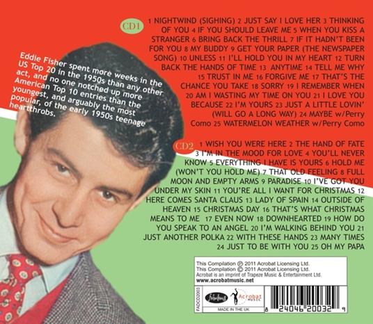 Greatest Hits - CD Audio di Eddie Fisher - 2