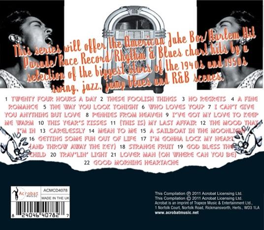 Jukebox Hits 1935-1946 - CD Audio di Billie Holiday - 2