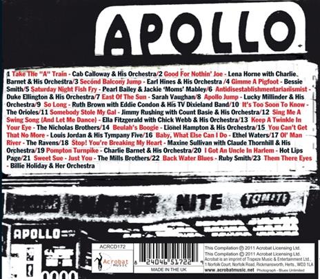 Apollo Theatre - CD Audio - 2