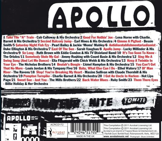 Apollo Theatre - CD Audio - 2