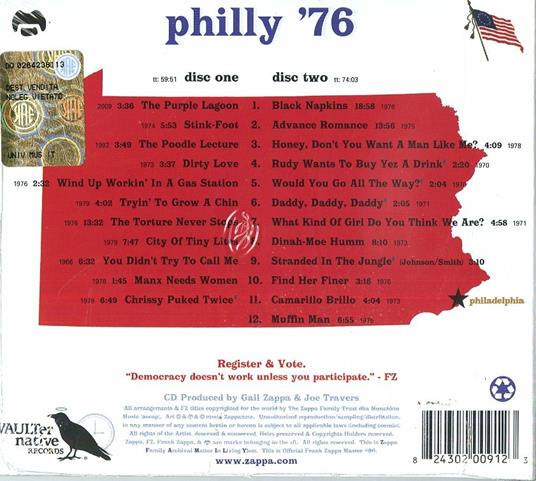 Philly '76 - CD Audio di Frank Zappa - 2