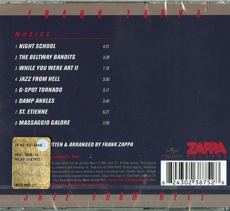 Jazz from Hell - CD Audio di Frank Zappa - 2