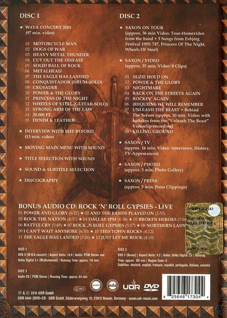 The Saxon Chronicles (2 DVD + 1 CD) - CD Audio + DVD di Saxon - 2