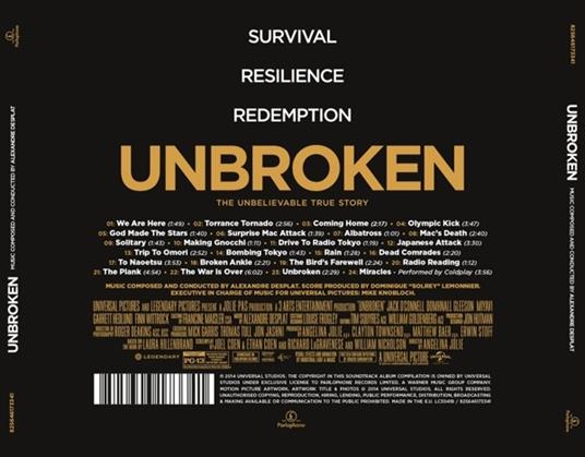 Unbroken (Colonna sonora) - CD Audio di Alexandre Desplat - 2