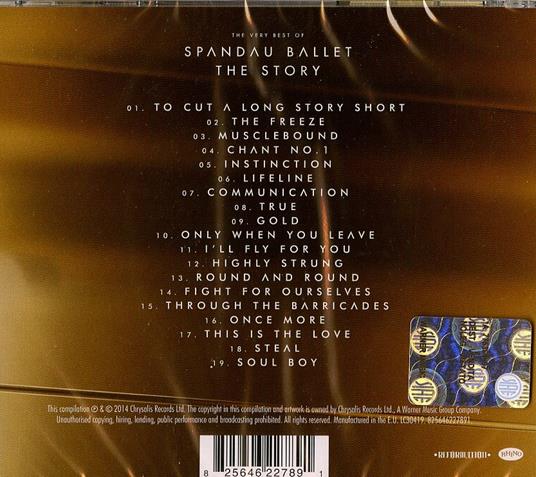 The Story. The Very Best of - CD Audio di Spandau Ballet - 2