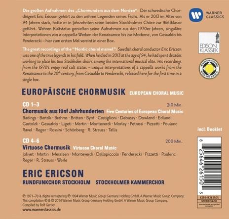 European Choral Music - CD Audio di Eric Ericson - 2