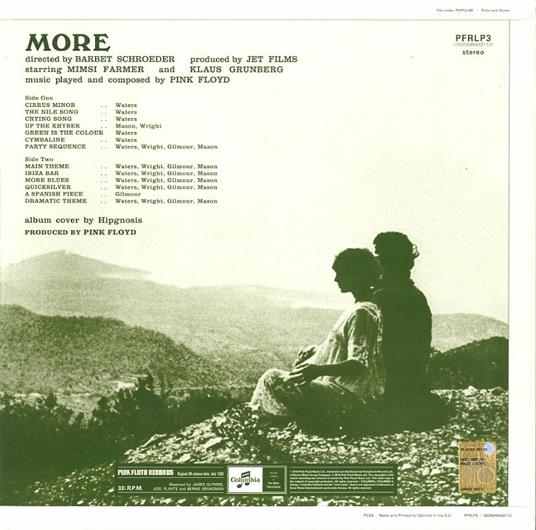 More (Colonna sonora) - Vinile LP di Pink Floyd - 2