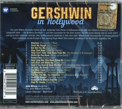 Gershwin in Hollywood (Colonna sonora) - CD Audio di John Wilson (Orchestra)