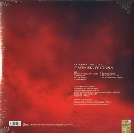 Carmina Burana (180 gr.) - Carl Orff - Vinile | IBS