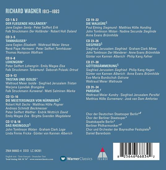 Opere complete - CD Audio di Richard Wagner,Daniel Barenboim - 2