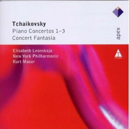 Concerti per pianoforte n.1, n.2, n.3 - Concerto Fantasia - CD Audio di Pyotr Ilyich Tchaikovsky,Kurt Masur,Elisabeth Leonskaja