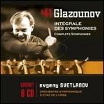Sinfonie complete - CD Audio di Alexander Glazunov,Evgeny Svetlanov