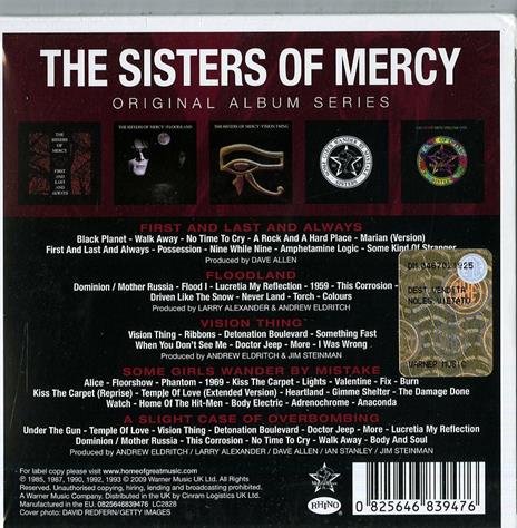 Original Album Series - CD Audio di Sisters of Mercy - 2