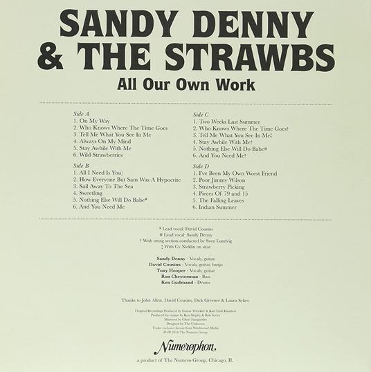 All Our Own Work - Vinile LP di Strawbs,Sandy Denny