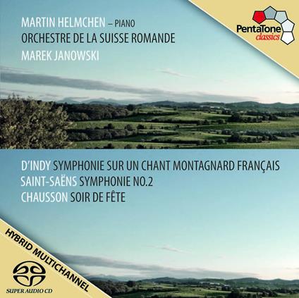 Sinfonia op.20 / Sinfonia n.2 / Sera di festa op.32 - SuperAudio CD ibrido di Camille Saint-Saëns,Ernest Chausson,Vincent D'Indy,Marek Janowski,Martin Helmchen