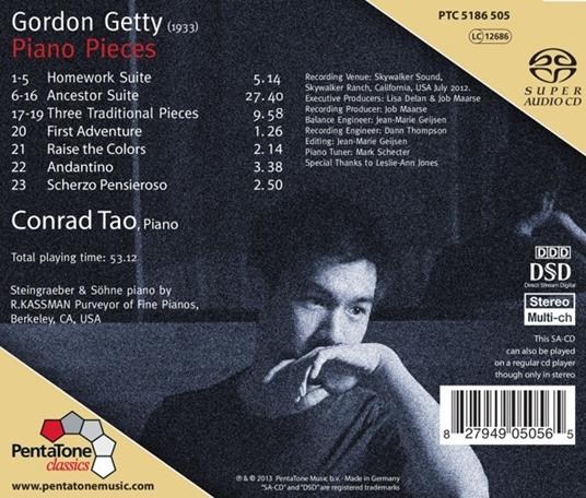 Opere Per Pianoforte - SuperAudio CD ibrido di Gordon Getty - 2